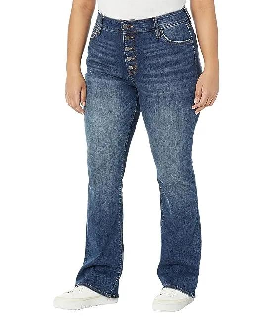 Plus Size Natalie High-Rise Bootcut-Exposed Button Fly in Exalting