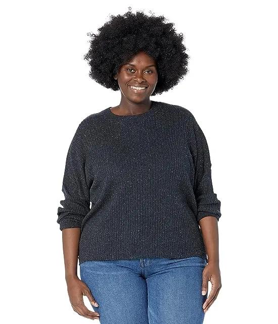 Plus Size No Strings Attached Crew Pullover