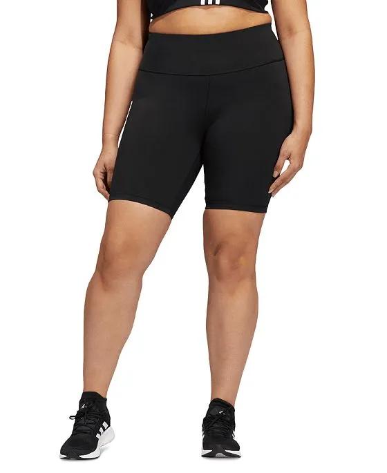 Plus Size Optime Pull-On Bicycle Shorts
