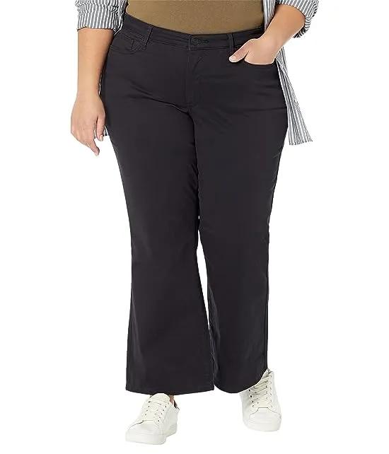 Plus Size Relaxed Flare in Black Pearl