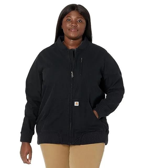 Plus Size Rugged Flex Relaxed Fit Canvas Jacket
