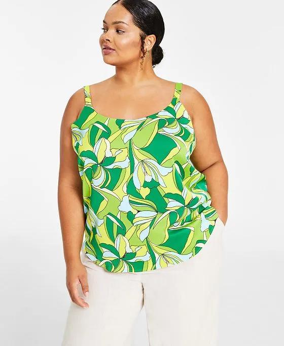 Plus Size Scoop-Neck Camisole, Created for Macy's