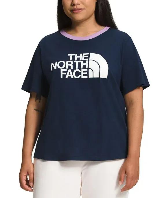 Plus Size Short-Sleeve Logo T-Shirt