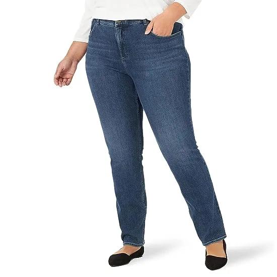 Plus Size Slim Fit Ultra Lux Skinny Jeans Mid-Rise