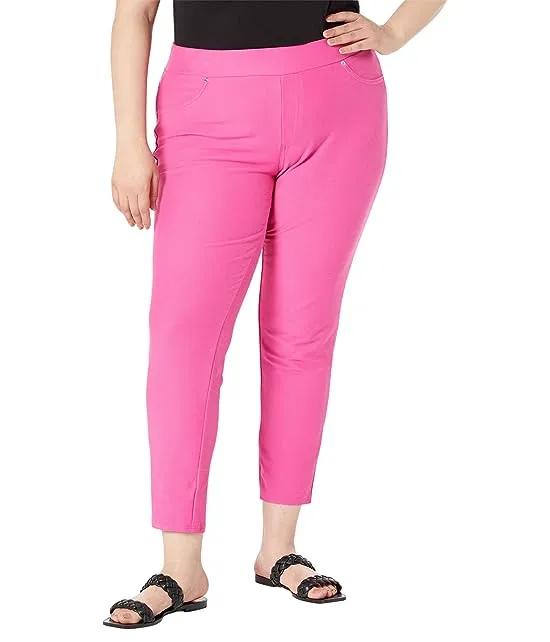 Plus Size Solid Pull-On Leggings