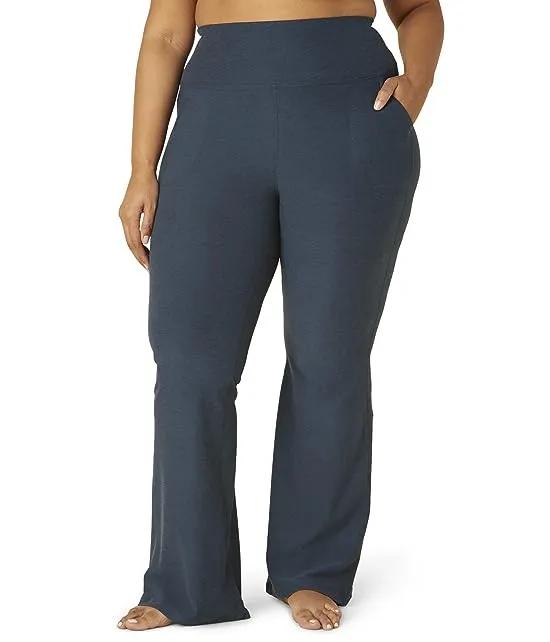 Plus Size Spacedye All Day Flare High Waisted Pants