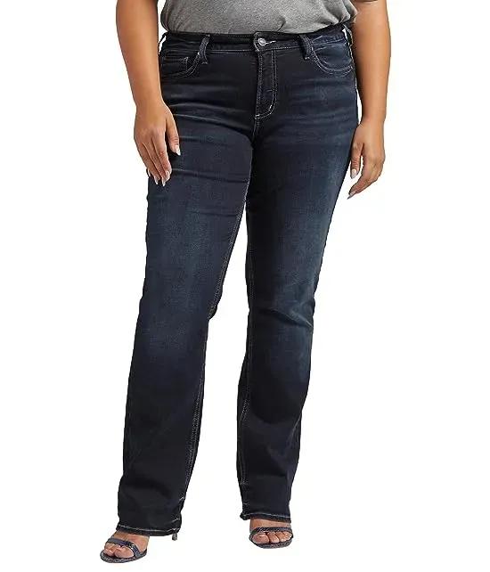 Plus Size Suki Mid-Rise Slim Bootcut Jeans W93616COO411