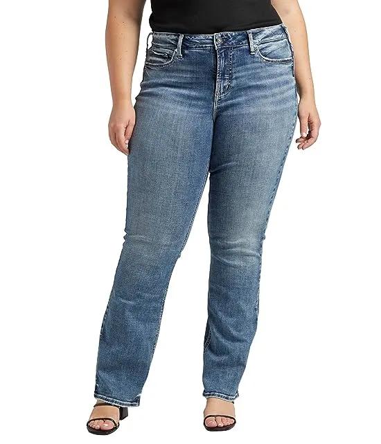 Plus Size Suki Mid-Rise Slim Bootcut Jeans W93616ECF315