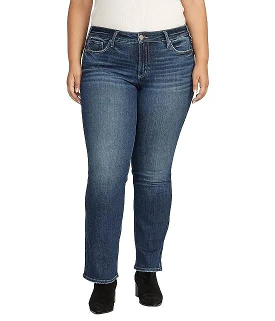 Plus Size Suki Mid-Rise Slim Bootcut Jeans W93616EKC385