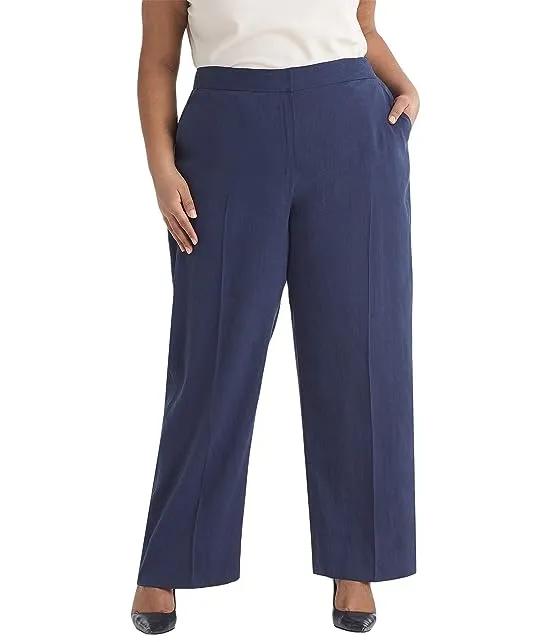 Plus Size Tinsley Trousers - Stretch Linen