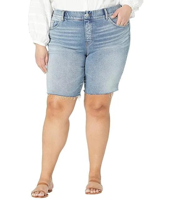 Plus Size Valentina High-Rise Pull-On Shorts