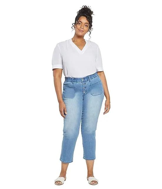 Plus Size Waist Match Marilyn Straight Ankle Pants in Everly