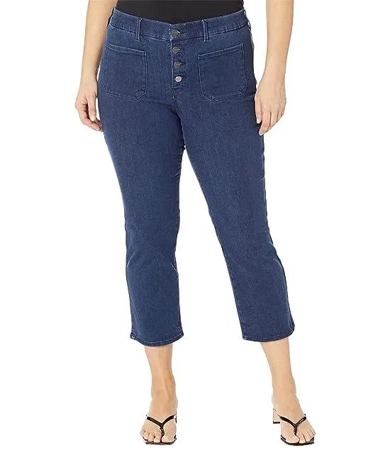 Plus Size Waist Match Marilyn Straight Ankle Pants in Genesis