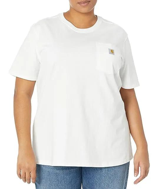 Plus Size WK87 Workwear Pocket Short Sleeve T-Shirt
