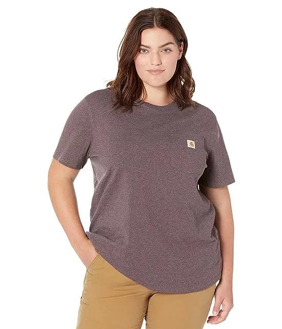 Plus Size WK87 Workwear Pocket Short Sleeve T-Shirt