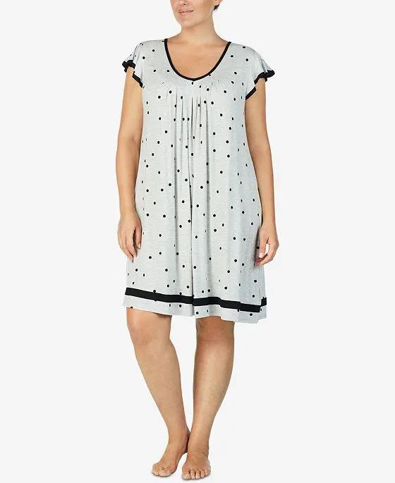 Plus Size Yours to Love Short Sleeves Nightgown