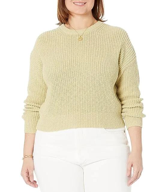 Plus Sycamore Wedged Long Sleeve Pullover