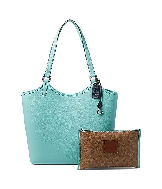 Polished Pebble Leather Day Tote