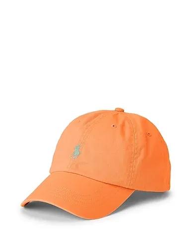 Orange Gabardine Hat COTTON CHINO BALL CAP