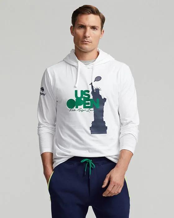 Polo Ralph Lauren Cotton Jersey US Open Graphic Hooded Long Sleeve Tee