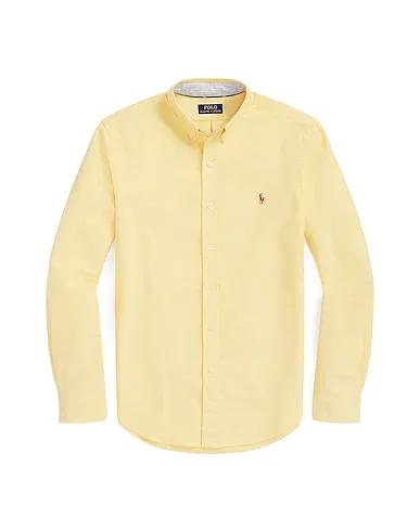 POLO RALPH LAUREN CUSTOM FIT OXFORD SHIRT | Yellow Men‘s Solid Color Shirt