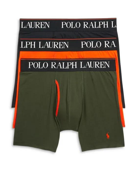 Polo Ralph Lauren Logo Waistband Boxer Briefs, Pack of 3 