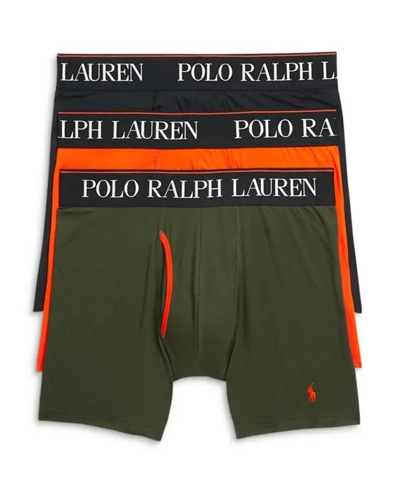 Polo Ralph Lauren Logo Waistband Boxer Briefs, Pack of 3