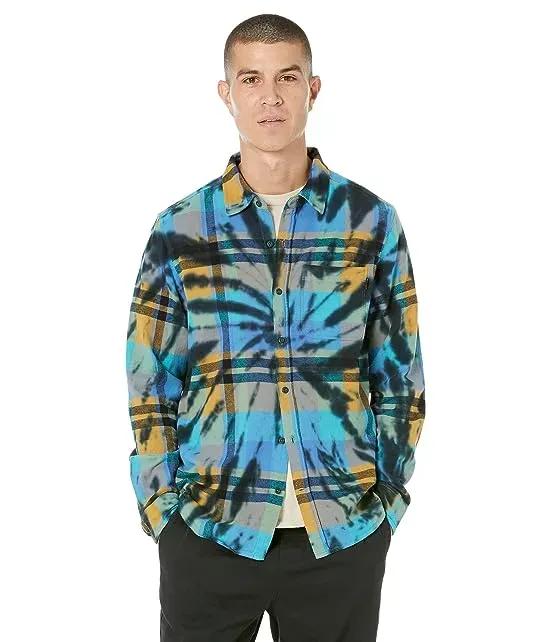 Portland Tie-Dye Long Sleeve Flannel