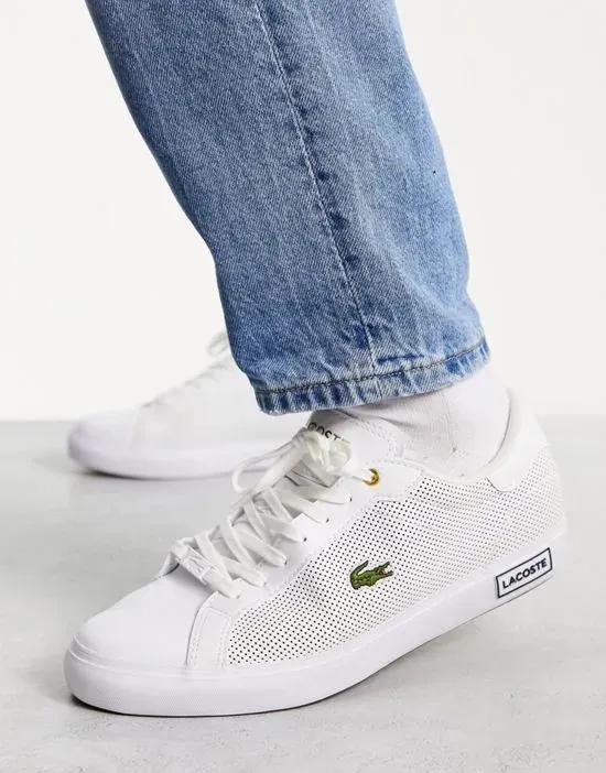 powercourt sneakers in white/gold