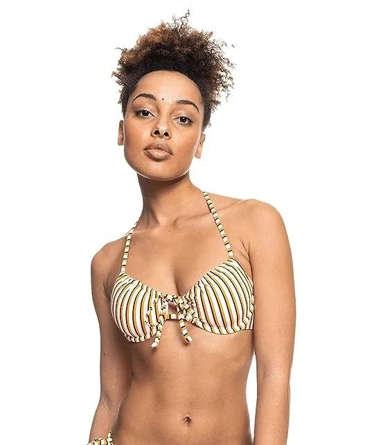 Printed Beach Classics Underwire Bralette Bikini Top