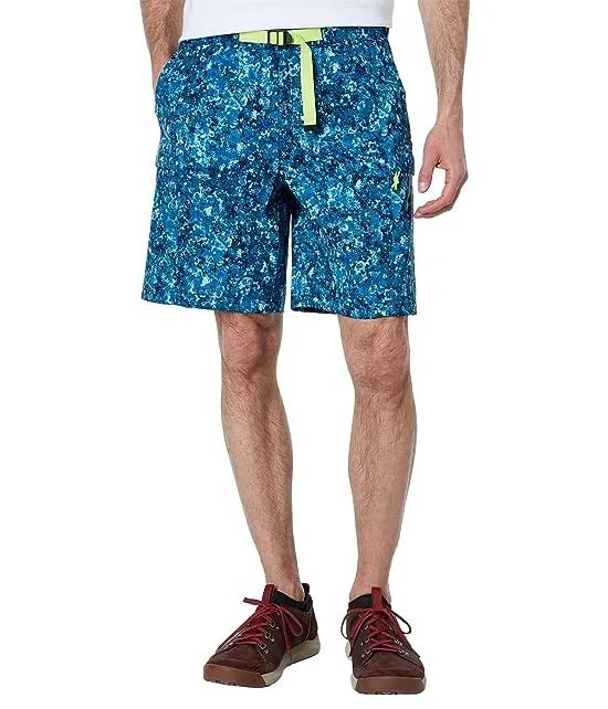 Printed Class V 9" Belted Shorts