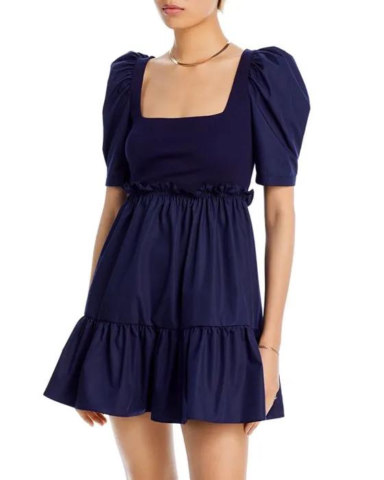 Puff Sleeve Mini Dress - 100% Exclusive