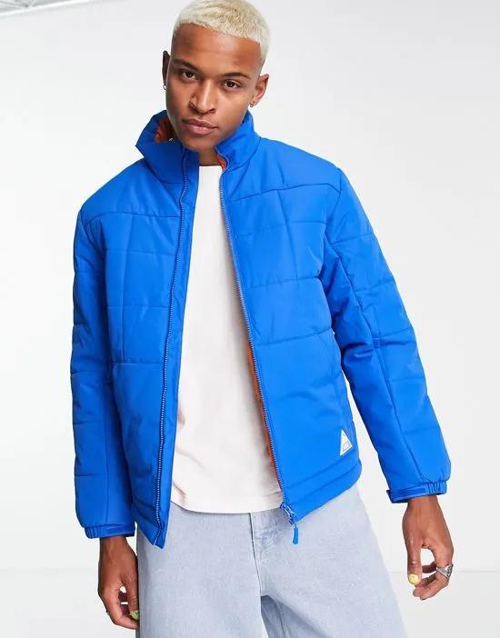 puffer jacket in blue