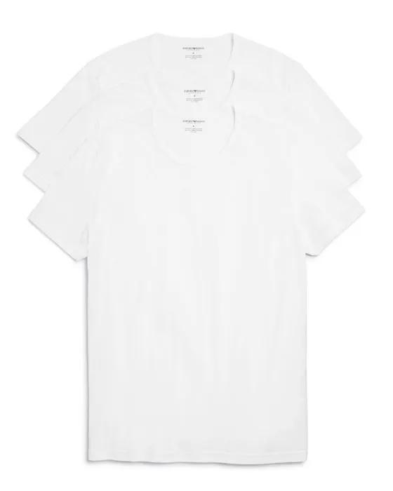 Pure Cotton Crewneck T-Shirts - Pack of 3