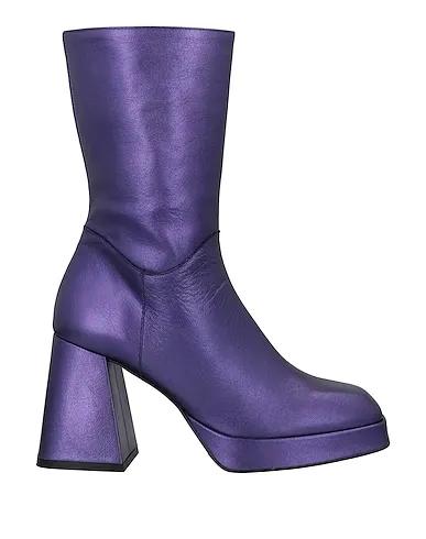 Purple Ankle boot