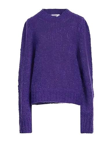 Purple Boiled wool Sweater