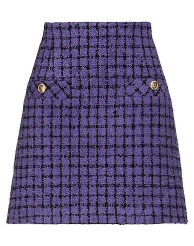 Purple Bouclé Mini skirt