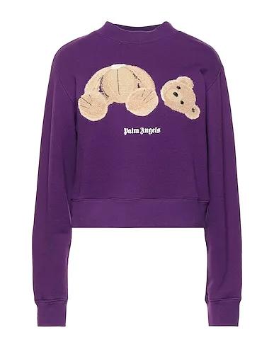 Purple Bouclé Sweatshirt