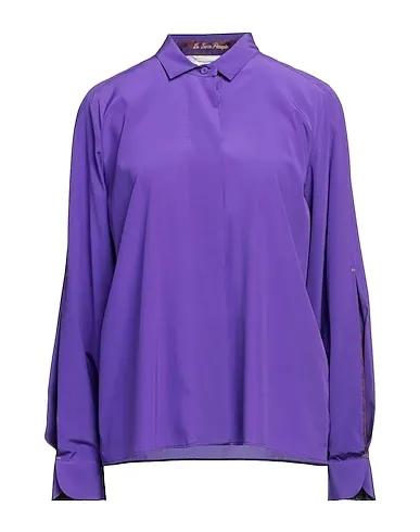 Purple Cady Solid color shirts & blouses