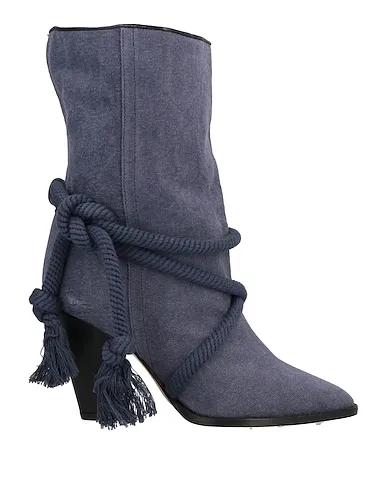 Purple Canvas Ankle boot