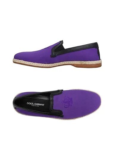 Purple Canvas Loafers