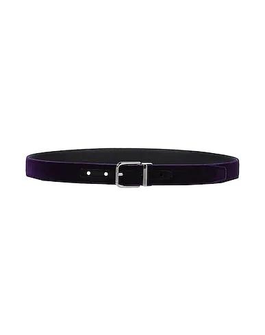 Purple Chenille Fabric belt