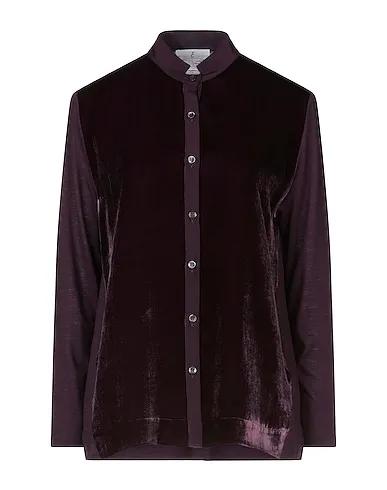 Purple Chenille Solid color shirts & blouses