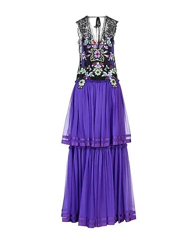 Purple Chiffon Long dress