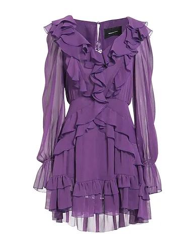 Purple Chiffon Short dress
