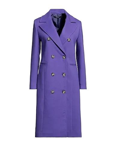 Purple Cotton twill Coat