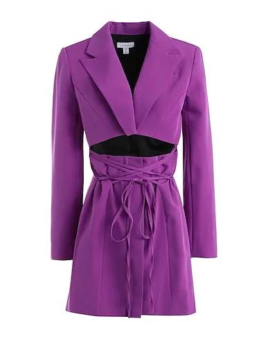 Purple Crêpe Blazer dress