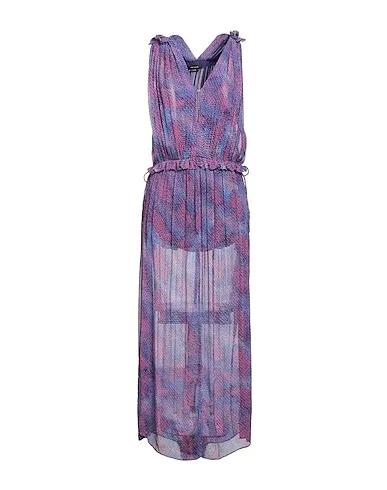Purple Crêpe Long dress