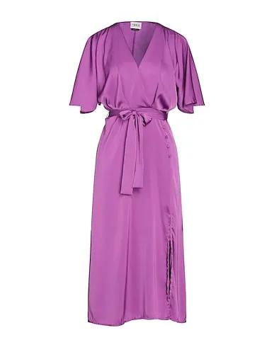 Purple Crêpe Midi dress