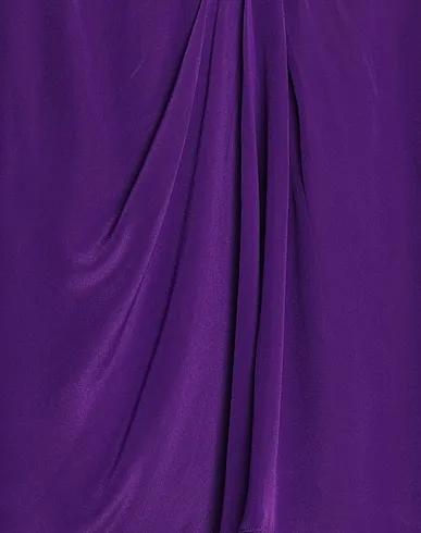 Purple Crêpe Mini skirt